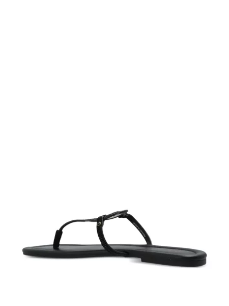 Iš natūralios odos sandalai Kurt Geiger London be kulniuko su širdelėmis juoda
