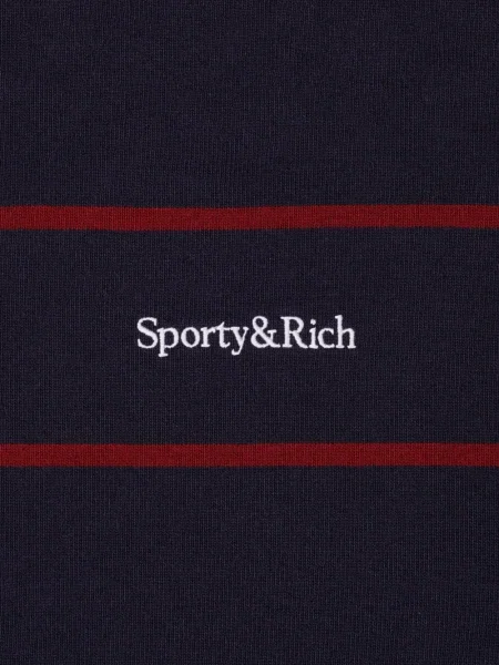 Ριγέ polo Sporty & Rich μπλε