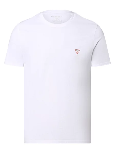 GUESS Tricou roșu / negru alb
