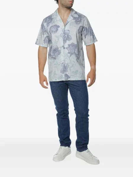Cămașă Ted Baker cu model floral cu imagine albastru