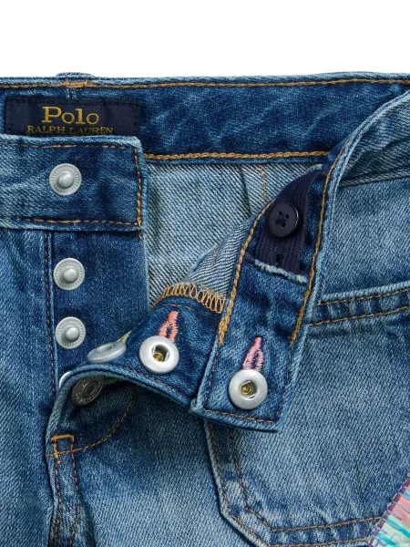 Szorty jeansowe dziecięce Polo Ralph Lauren niebieskie