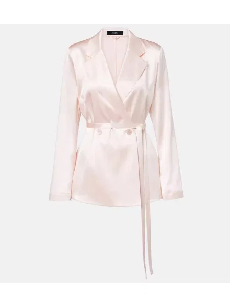 Sacou Joseph din satin albastru