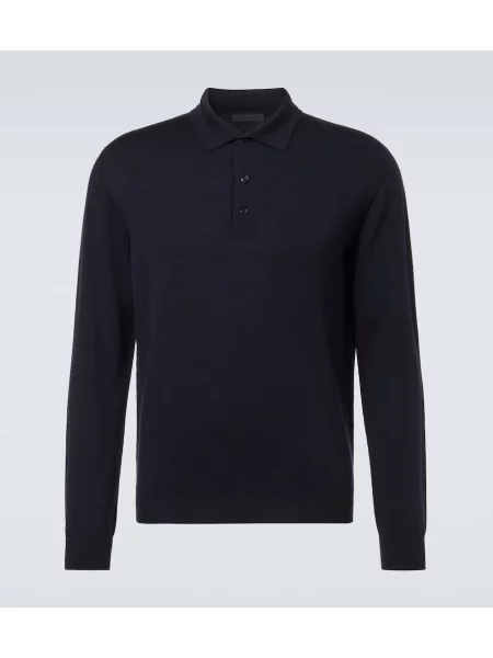 Pulover Saman Amel de lână albastru