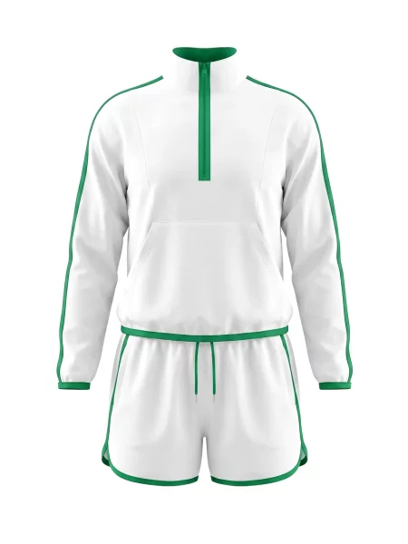 Imily Bela Costum de trening verde alb