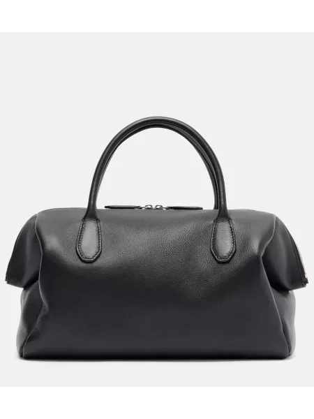 Top The Row din piele negru