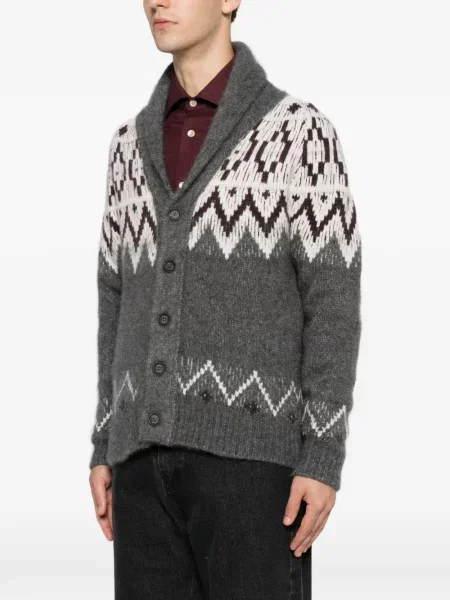 Gulerat cardigan Eleventy gri
