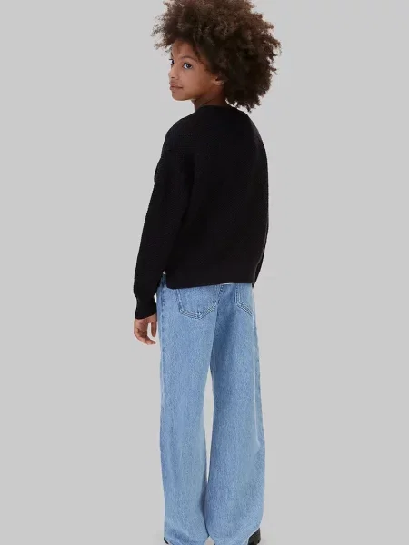Calvin Klein Jeans пуловер за деца от черно