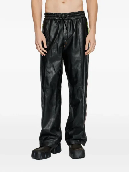 Pantaloni Casablanca din piele negru