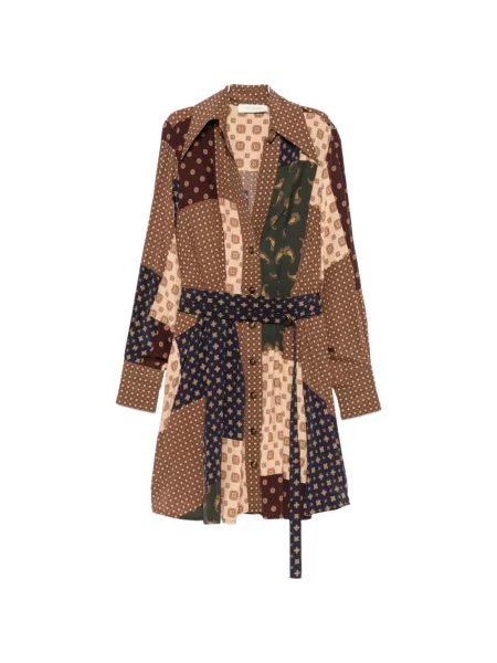 Rochie mini Zimmermann cu imagine maro