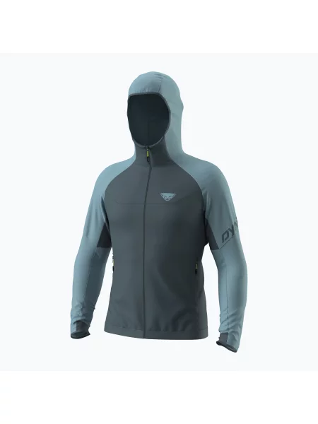 Мъжки трекинг суитшърт DYNAFIT Transalper Thermal Hoody smoke синьо