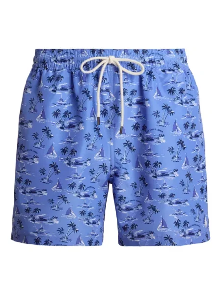 Tricou polo Polo Ralph Lauren cu imagine cu dungi din țesătură twill albastru