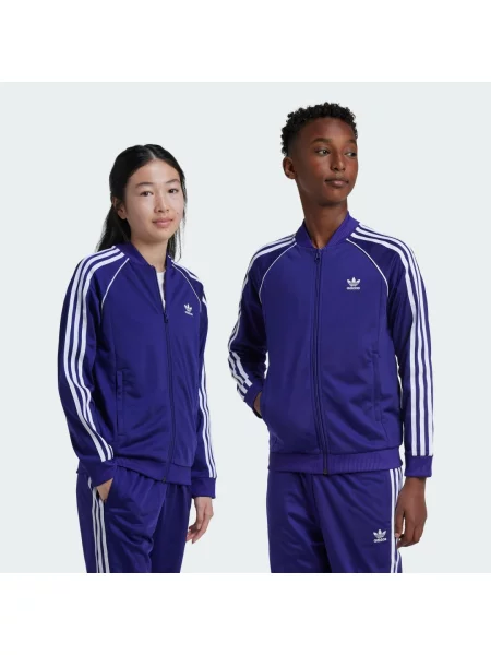 Sportovní bunda Adicolor SST Kids fialová