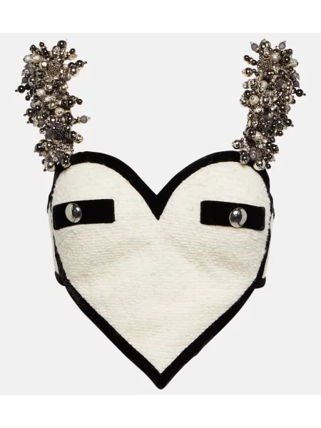 Top Area w serca o krotszym kroju biały