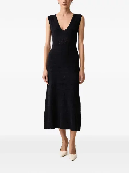 Rochie midi Morgan tricotate albastru