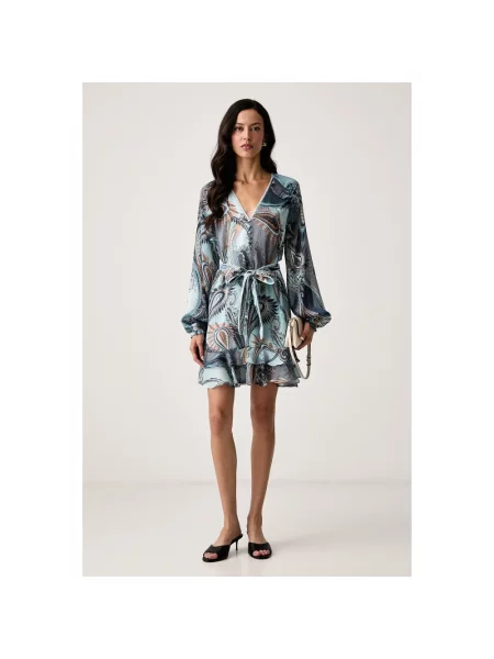 Sukienka mini Guess niebieska