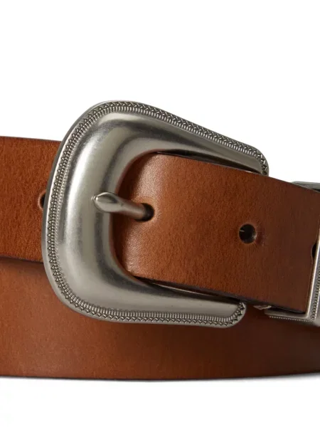 Ριγέ δερμάτινος κάλτσες Polo Ralph Lauren με κορδόνι μαύρο