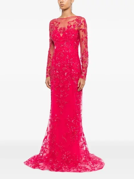 Rochie Zuhair Murad din dantelă roz