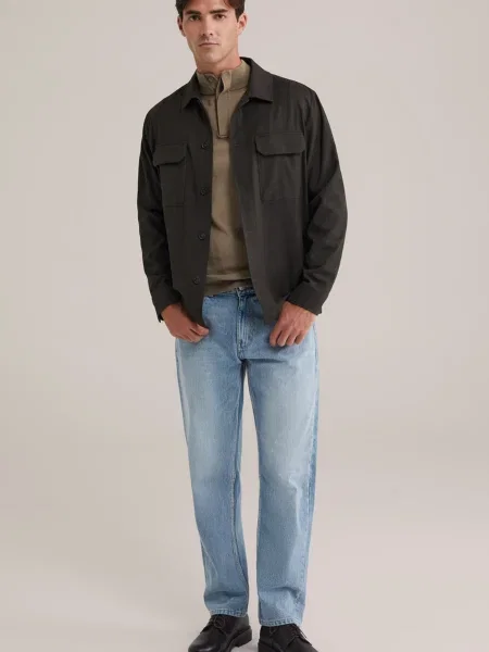 WE Fashion Prechodná bunda tmavohnedá