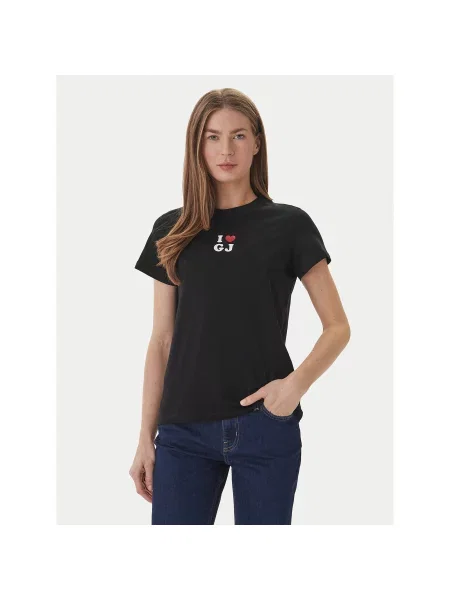 Guess Jeans Póló Regular Fit fekete