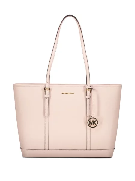 Geantă shopper Michael Kors din piele roz