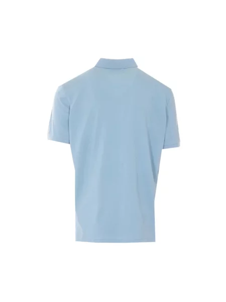 Krótka koszulka polo C.p. Company z krótkim rękawem niebieska