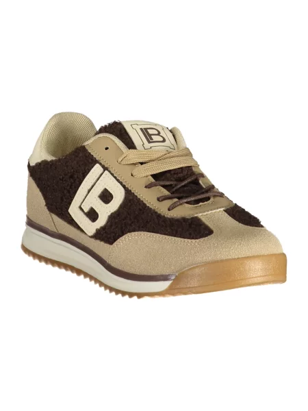 Sneakersy Laura Biagiotti sznurowane zamszowe brązowe