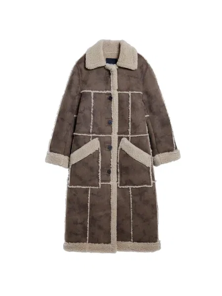 Desigual Palton de iarnă / maro bej