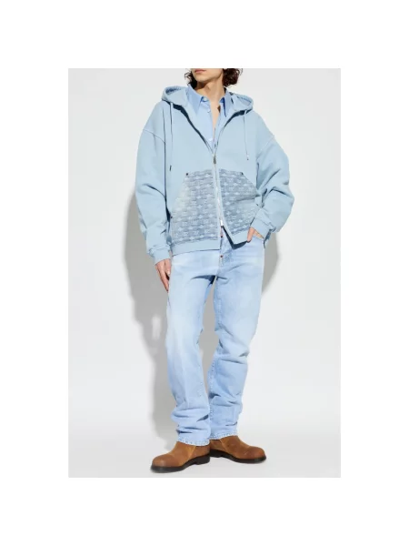 Bluza z kapturem Dsquared2 niebieska