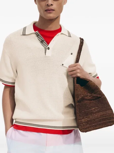 Tricou polo Jacquemus cu dungi