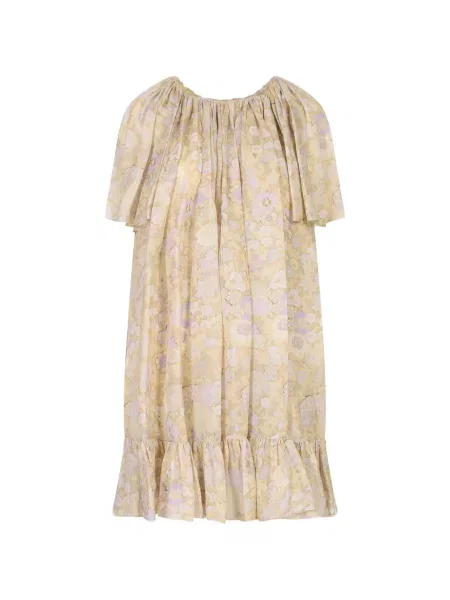 Rochie mini Chloé cu model floral cu imagine