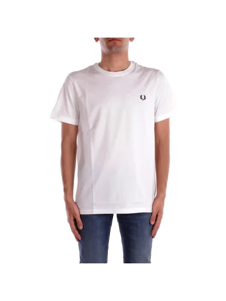 Tričko Fred Perry s okrúhlym výstrihom biela