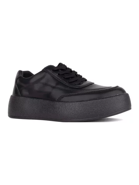 Sneakersy Santino Milano na koturnie czarne