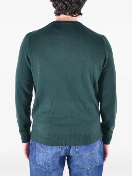 Pulover Mc2 Saint Barth din cașmir verde
