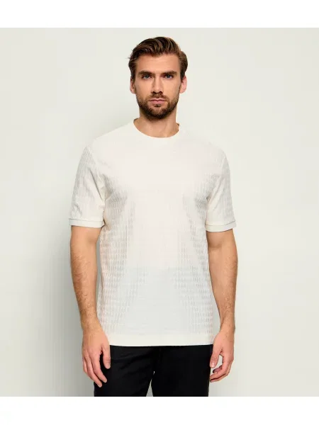 BOSS BLACK Tricou H-Thompson | mercerizat negru