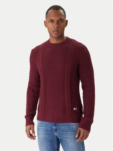 Tommy Jeans Pulover roșu