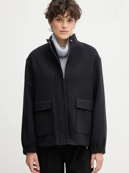 Sandro Ferrone geacă bleumarin de tranziție oversize