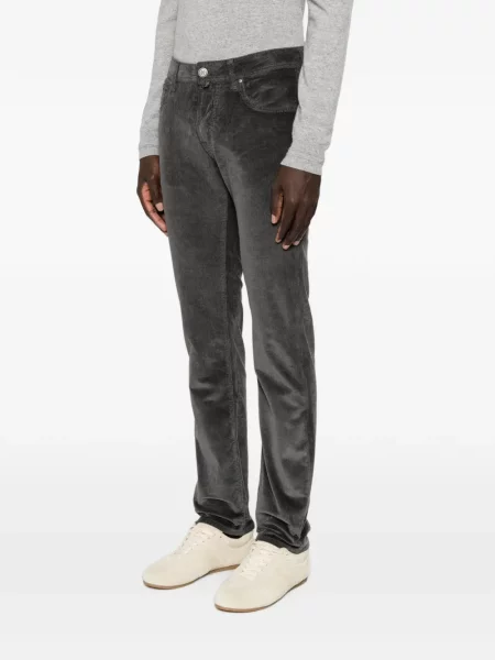 Pantaloni Jacob Cohën de catifea cord gri