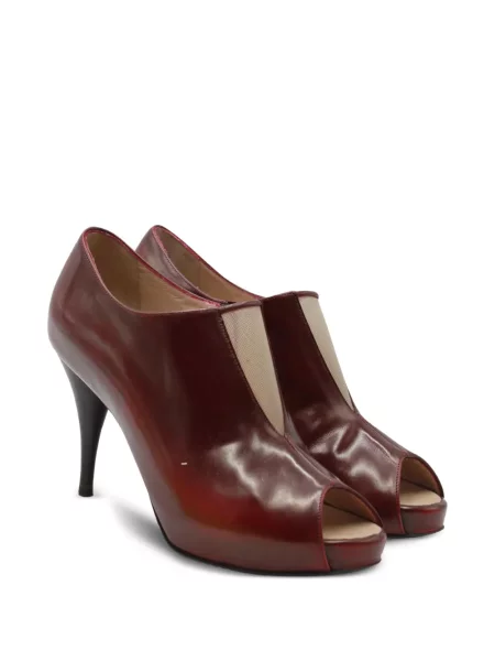 Zkrácené polokozačky Fendi Pre-owned červené