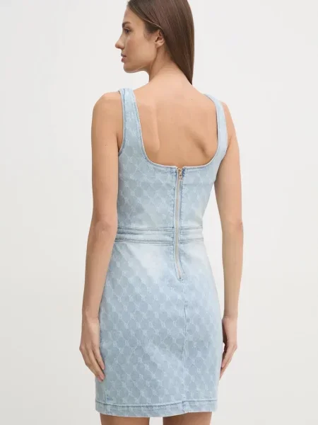 Gaudi rochie jeans mini mulata albastru