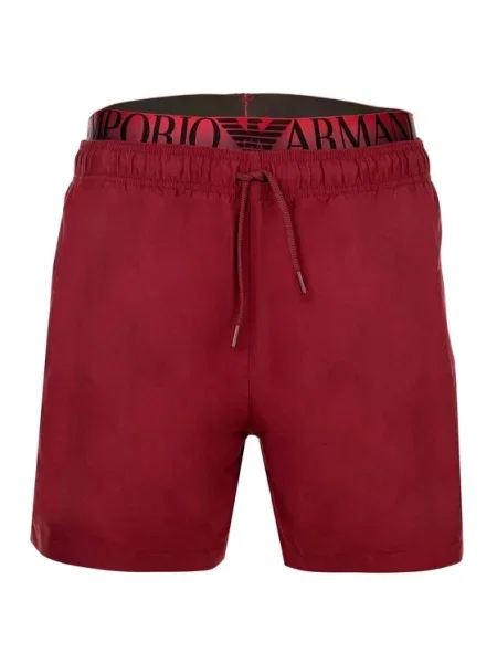Emporio Armani Pantaloni scurți pentru înot Comfort Fit roșu