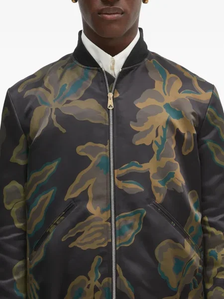 Geacă bomber Paul Smith cu model floral cu imagine maro