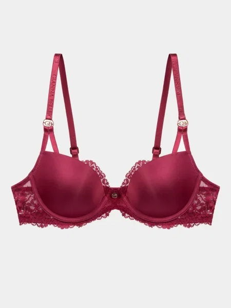 Gianna Bellucci Sutien Francesca burgundy roșu