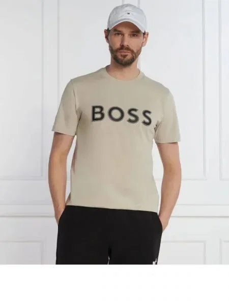 BOSS GREEN Tricou Tee 1 verde