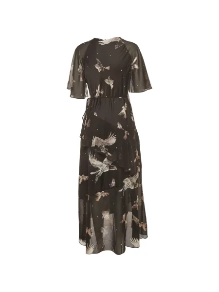 Rochie midi Allsaints cu imagine negru
