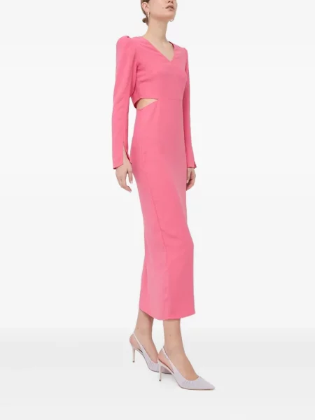 Rochie maxi Notes Du Nord până la genunchi de costum roz
