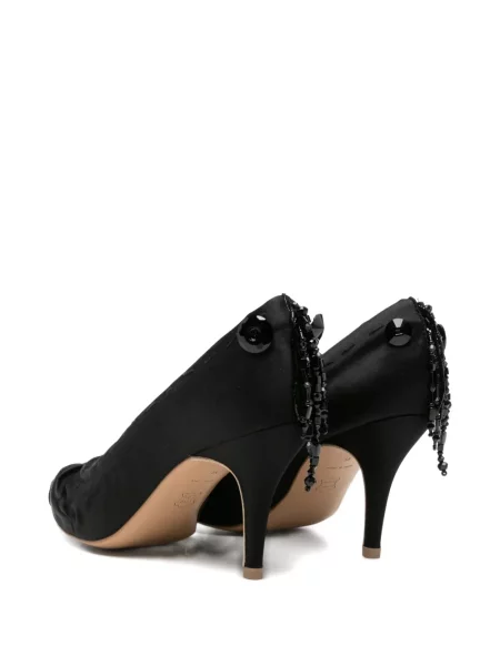Pantofi cu toc Undercover cu mărgele negru