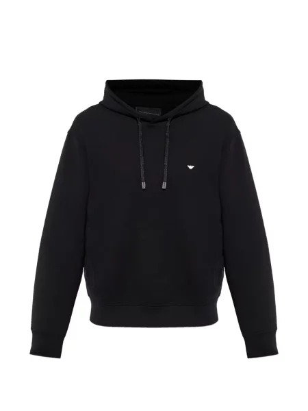 Hanorac cu glugă Emporio Armani negru