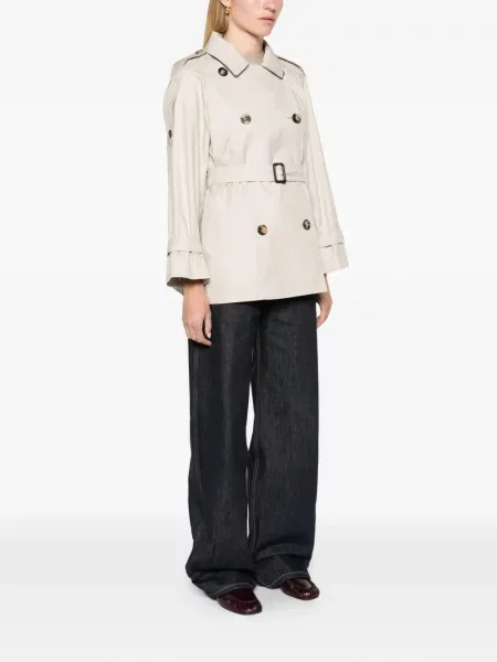 Къс тренчкот Max Mara кепър бежово