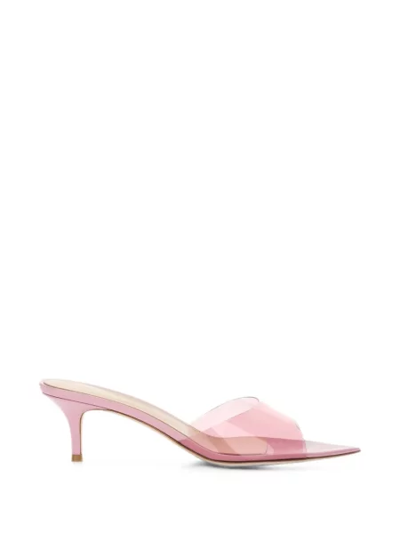 Papuci tip mules Gianvito Rossi roz