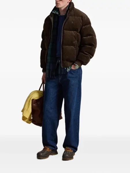Portofel Polo Ralph Lauren din piele cu dungi cu glugă verde
